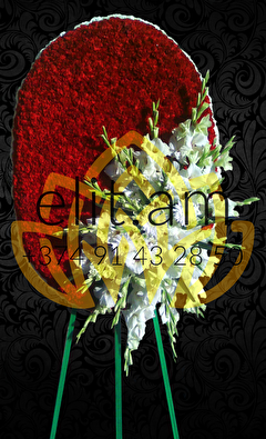 Овальный венок с Гладиолусами 