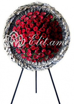 Gilded funeral wreath