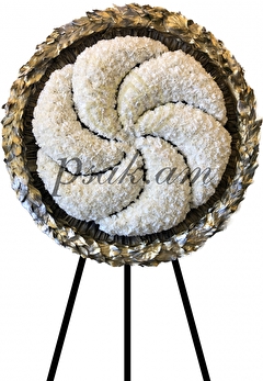 Wreath Eternity with laurel leaves