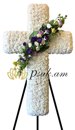 Funeral Wreath Cross