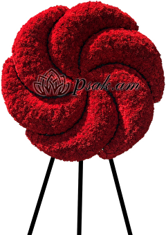 Red Wreath Symbolising Eternity