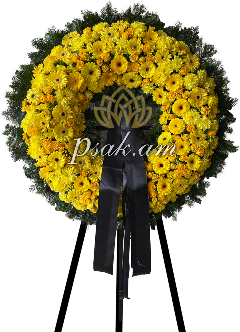 Yellow Circular Wreath