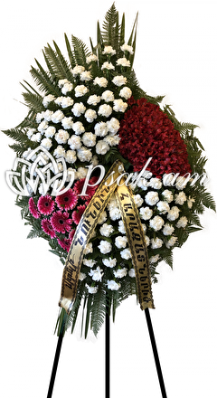 Almond-shaped Funeral Wreath  